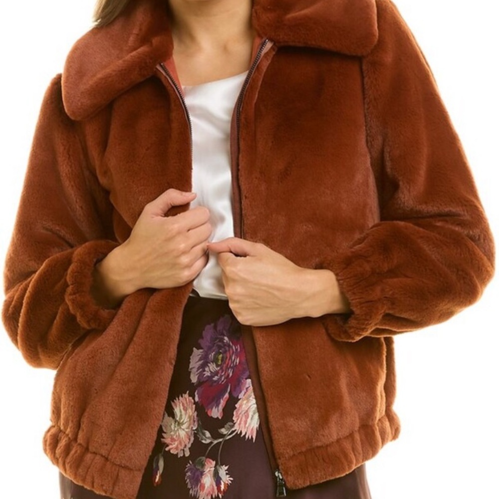 Rebecca Taylor Faux Fur Jacket